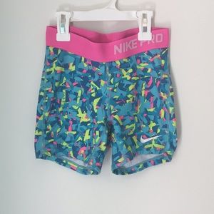 Multicolored Nike Pros